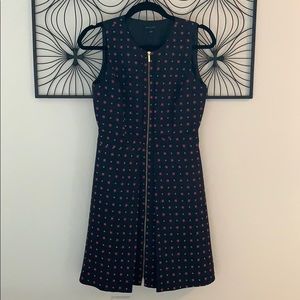 Tommy Hilfiger zipper front sleeveless dress